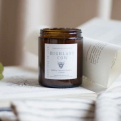 Highland Cow candle jar - Made in Scotland